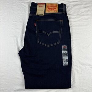 NEW Mens LEVI'S 514 Straight 5 Pocket Blue Denim Jeans NWT 36x32